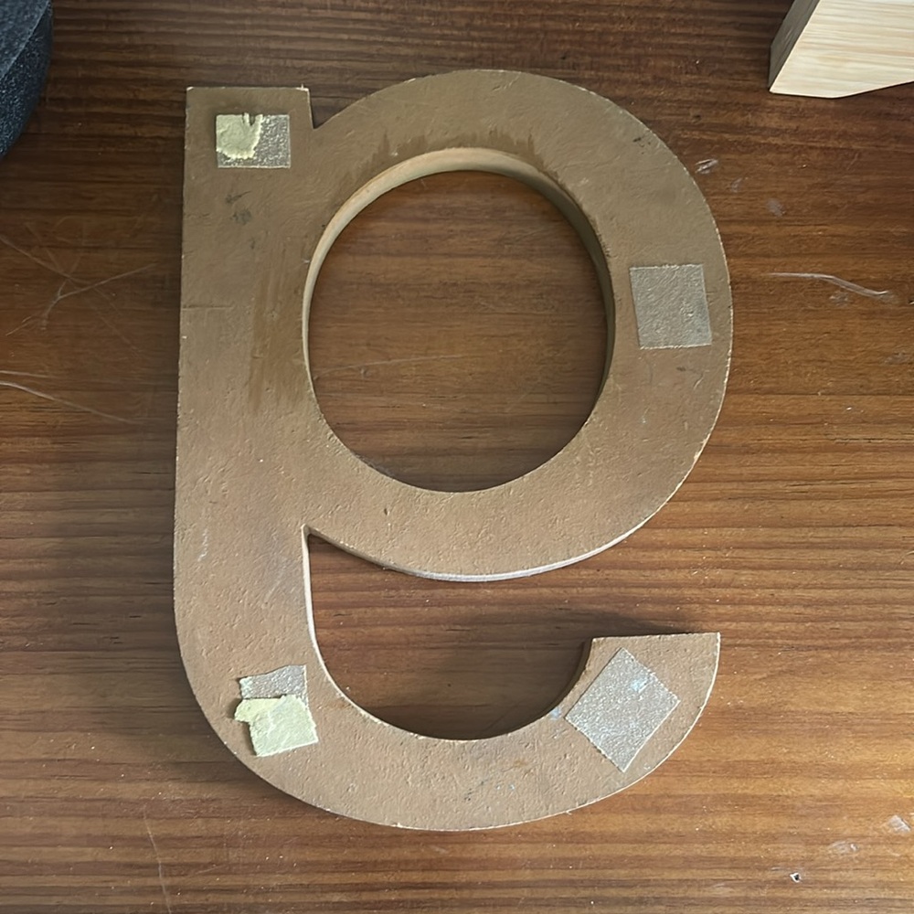 Rustic Vintage Wooden Letter 'G' Decor - Picture 3 of 4